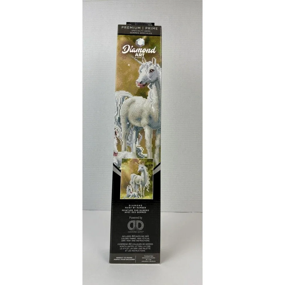 Unicorns - Diamond Art by Leisure Arts Premium Kit 16”x20”. NEW in BOX.